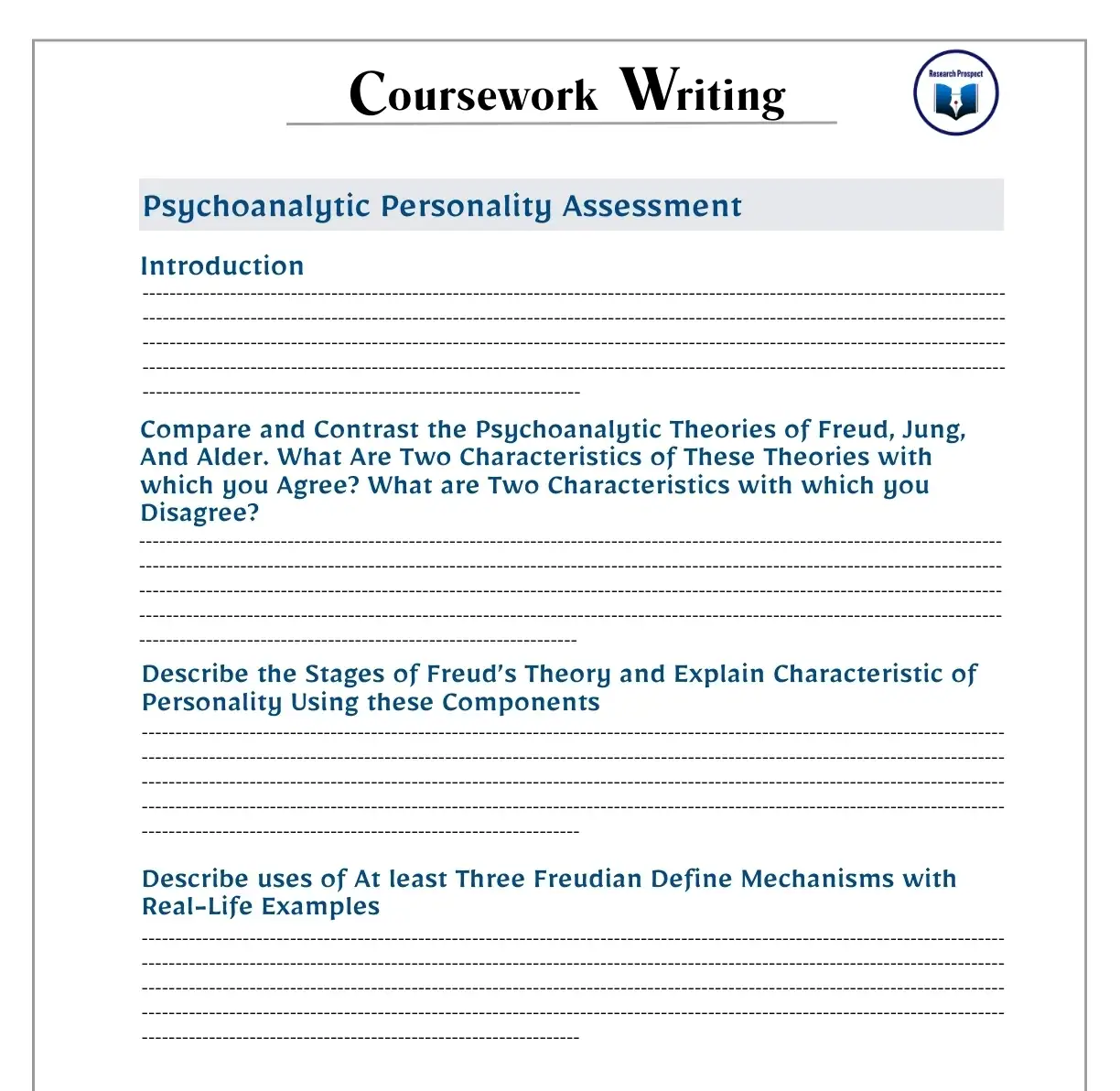 Coursework Writing Samples