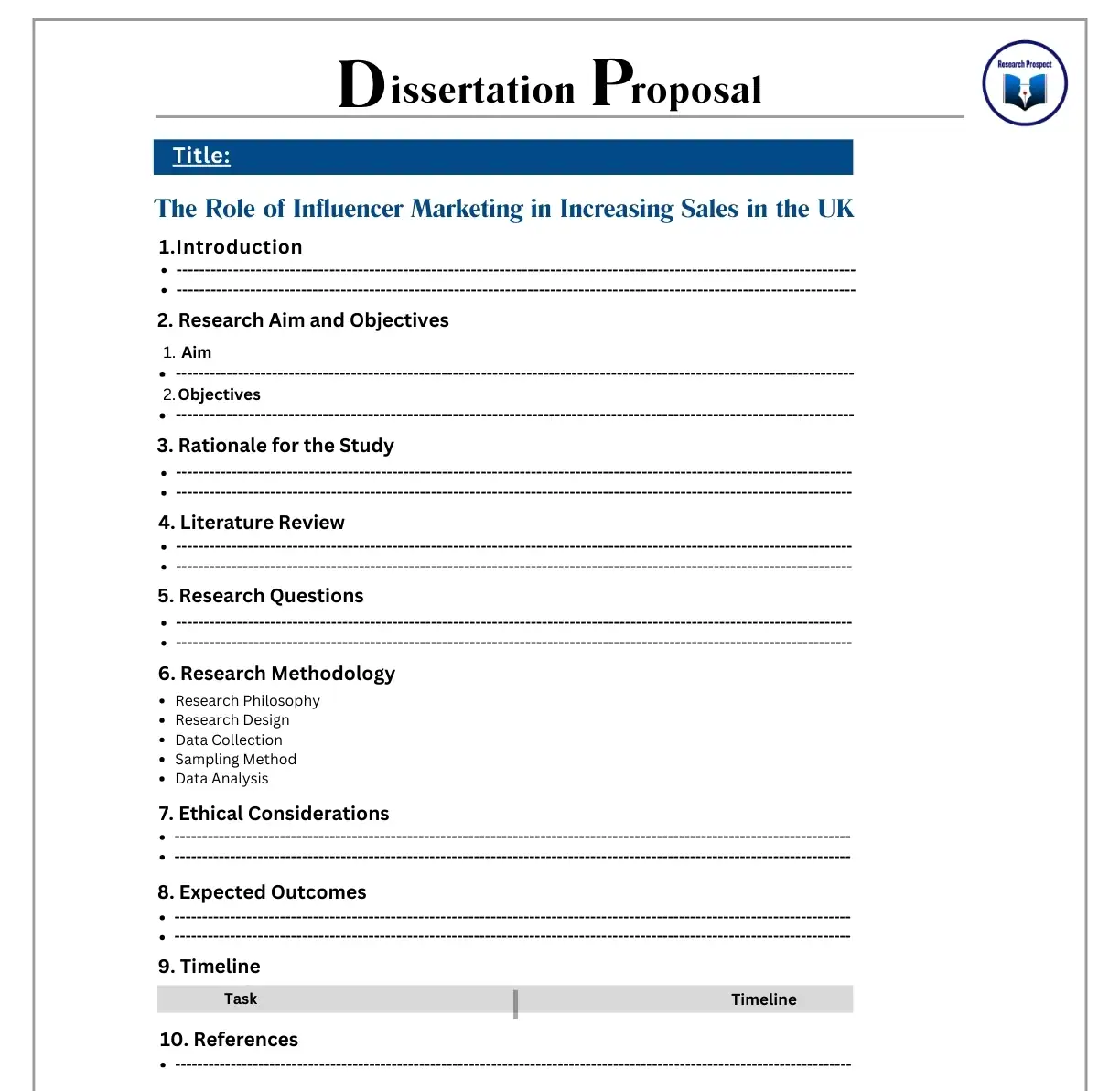 Dissertation/Research Proposal Samples